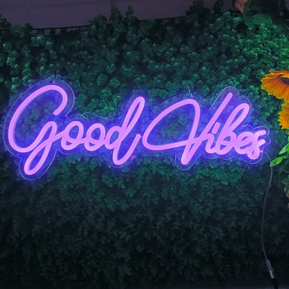 Néon LED "Good Vibes"