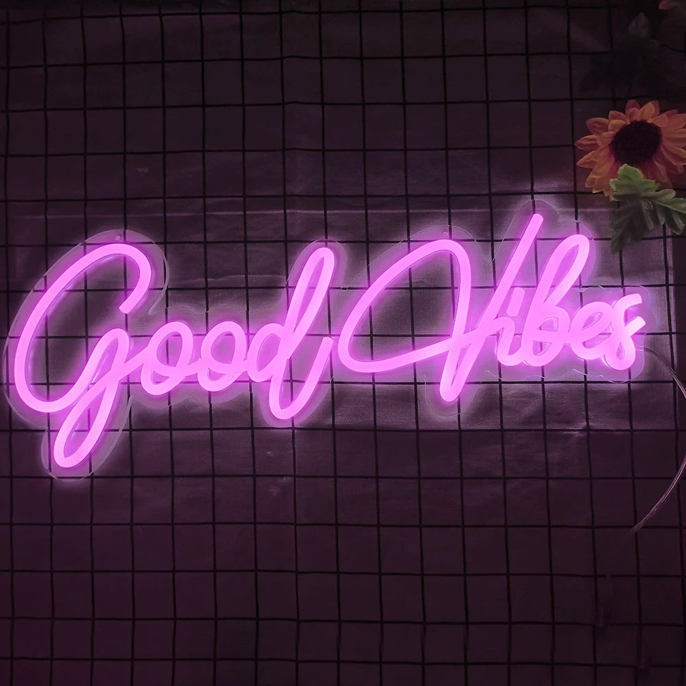 Néon LED "Good Vibes"