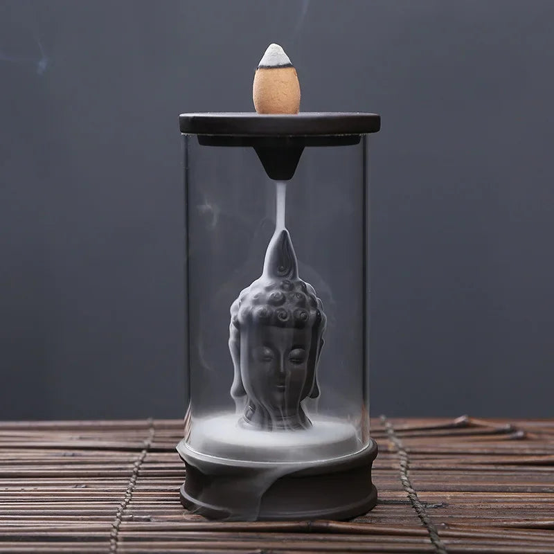 Brûleur d'Encens à Refoulement Bouddha Zen