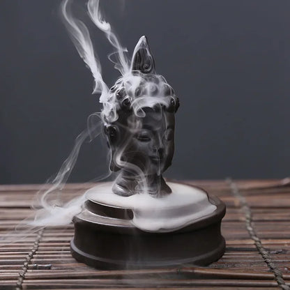 Brûleur d'Encens à Refoulement Bouddha Zen
