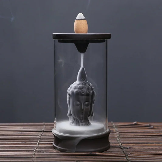 Brûleur d'Encens à Refoulement Bouddha Zen