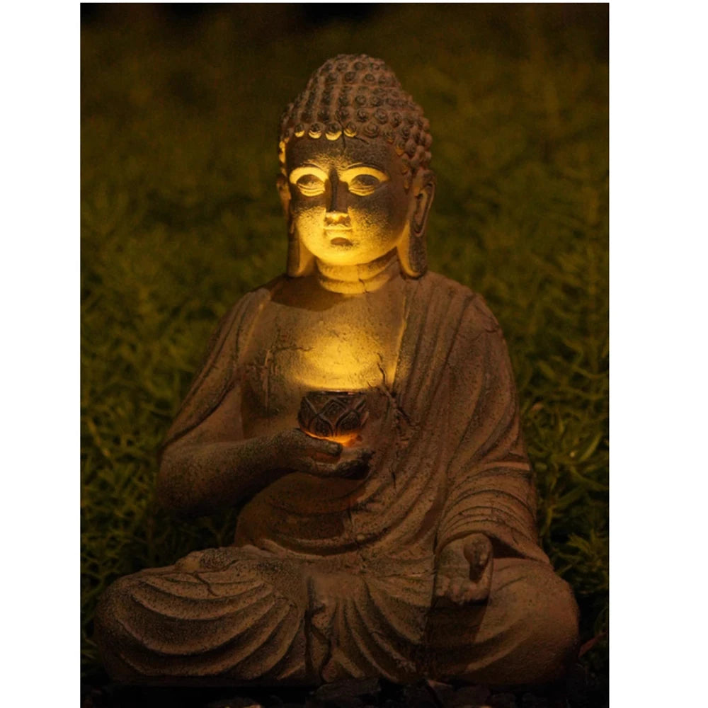 Statue de Bouddha Solaire Lumineuse